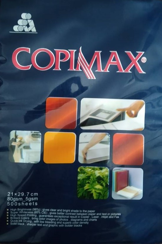 کاغذ کپی a4مکس 80 گرمی بسته 500 عددی